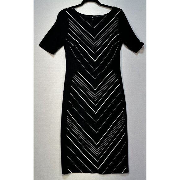 White House Black Market Dresses & Skirts - White House Black Market Womens Pencil Dress Size 8 Black & White Lined